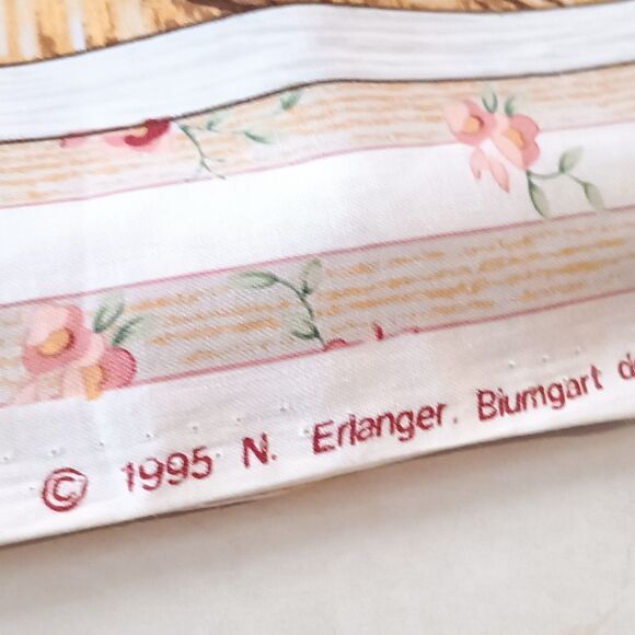 Vtg Blumgart Teddy Bear Panel Fabric-Linda Griffith-1995-Quilting Cotton-2 Yds - Picture 5 of 8